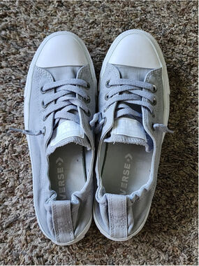 Converse Chuck Taylor All Star Shoreline Slip-On Womens 8 Wolf Grey EUC